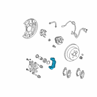 OEM 2011 Toyota Sienna Caliper Mount Diagram - 47822-0E020