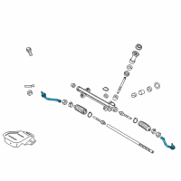 OEM 2014 Kia Optima End Assembly-Tie Rod, RH Diagram - 568203V400