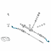 OEM 2014 Hyundai Sonata End Assembly-Tie Rod, RH Diagram - 56820-3V400