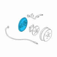 OEM Chevrolet Lumina Plate Asm, Rear Brake Backing Diagram - 18025206