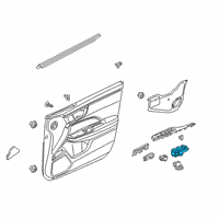 OEM 2018 Honda Clarity Switch Assembly, Power Window Master Diagram - 35750-TRV-A71