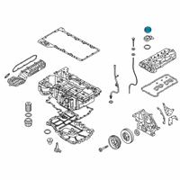 OEM BMW Sealing Cap, Oil Filler Neck Diagram - 11-12-8-654-637