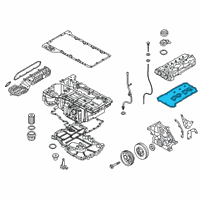 OEM 2019 BMW 530i Gasket Set, Cylinder Head Cover Diagram - 11-12-8-636-547