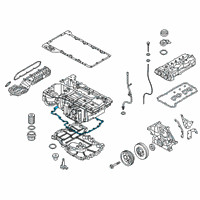 OEM 2019 BMW X7 Oil Pan-Lower Gasket Diagram - 11-13-8-601-065