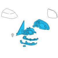OEM 2017 BMW X4 Exterior Mirror Without Glass, Heated, Left Diagram - 51-16-7-396-071
