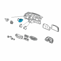OEM Honda CR-V Switch Assembly, Hazard & Passenger Srs Indicator Diagram - 35510-SWA-A01