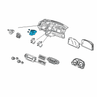 OEM 2007 Honda CR-V Switch Assembly, Hazard & Passenger Srs Indicator Diagram - 35510-SWA-A01