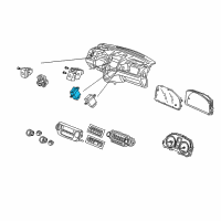 OEM 2011 Honda CR-V Switch Assembly, Driver Side Heated Seat (Gun Metallic) Diagram - 35650-SWA-A01ZC