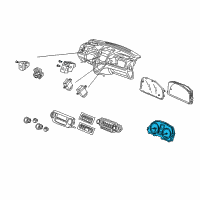 OEM 2011 Honda CR-V Meter Assembly Diagram - 78120-SWA-A51