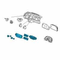 OEM 2011 Honda CR-V Control Assy., Auto Air Conditioner *NH167L* (GRAPHITE BLACK) Diagram - 79600-SWA-A52ZA