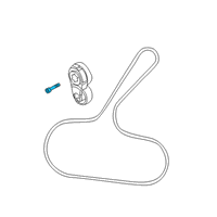 OEM Infiniti Belt Tensioner Bolt Diagram - 13075JD20A