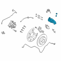 OEM Ford Focus Caliper Diagram - 8M5Z-2552-Q