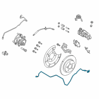 OEM 2018 Ford Focus Brake Tube Diagram - CV6Z-2C008-A