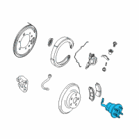 OEM 2004 Cadillac XLR Rear Wheel Bearing (W/ Bearing & Wheel Speed Sensor) Diagram - 88967288