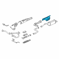 OEM 2003 Acura RL Plate, Muffler Baffle Diagram - 74655-SP0-010