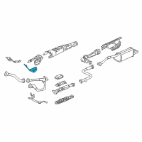 OEM 1999 Acura RL Plate, Driver Side Dashboard Heat Baffle (Lower) Diagram - 74262-SP0-A01