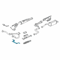 OEM 2002 Acura RL Stay A, Exhaust Pipe Diagram - 18213-SZ3-030