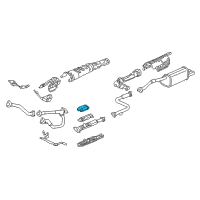 OEM 2003 Acura RL Insulator, Cover Heater (Upper) Diagram - 18183-P5G-010