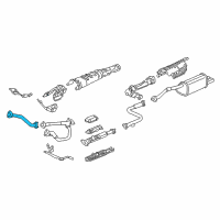 OEM 2004 Acura RL Pipe, Joint R Diagram - 18202-SZ3-G01