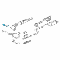 OEM Acura RL Plate, Passenger Side Dashboard Heat Baffle (Lower) Diagram - 74261-SP0-A01