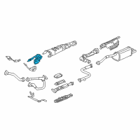 OEM 1999 Acura RL Plate, Front Floor Heat Baffle Diagram - 74603-SP0-030