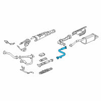 OEM 1999 Acura RL Pipe B, Exhaust Diagram - 18220-SZ3-306