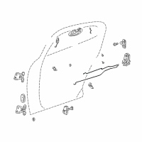 OEM 2005 Chrysler Sebring Link-Remote Handle To Latch Diagram - 5056228AA