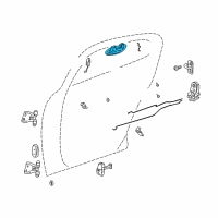 OEM 2003 Dodge Stratus Handle-Exterior Door Diagram - QA51TZZAF