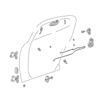 OEM 2003 Chrysler Sebring Link-Exterior Door Handle Diagram - 4878292AD
