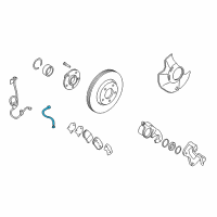 OEM 2009 Hyundai Sonata Hose-Brake Front, RH Diagram - 58732-0A100