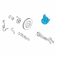 OEM 2010 Hyundai Azera Cover-Front Brake Disc Dust LH Diagram - 51755-3K000--DS