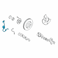 OEM 2008 Hyundai Azera Sensor-Abs Front Wheel , LH Diagram - 59810-3K000