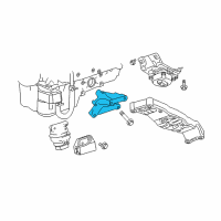 OEM 2009 Dodge Challenger Bracket-Engine Mount Diagram - 4578051AC