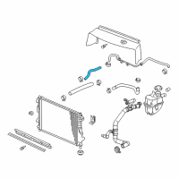 OEM 2007 Saturn Vue Coolant Recovery Reservoir Hose Diagram - 15914223