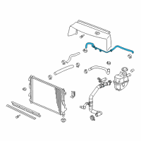 OEM Saturn Vue Coolant Recovery Reservoir Inlet Hose Diagram - 15914233