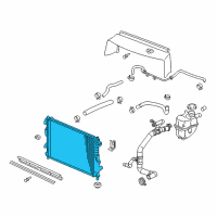 OEM 2007 Saturn Vue Radiator Assembly Diagram - 15821839