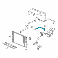 OEM 2007 Saturn Vue Engine Coolant Recovery Tank Hose Diagram - 15942253