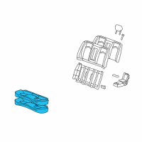 OEM Cadillac CTS Cushion Assembly Diagram - 25905612