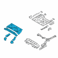 OEM Hyundai Elantra Panel Assembly-Rear Floor Front Complete Diagram - 65510-3Y000