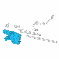 OEM Chrysler Pacifica Motor-LIFTGATE WIPER Diagram - 68233454AA