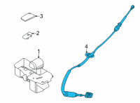 OEM 2022 Ford F-150 CABLE ASY - SELECTOR LEVER CON Diagram - ML3Z-7D246-G