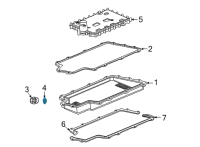 OEM 2021 Chevrolet Corvette Drain Plug Seal Diagram - 24299299