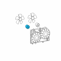 OEM 2005 Cadillac CTS Fan Motor Diagram - 25728384