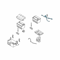 OEM Ford E-150 Positive Cable Diagram - 9C2Z-14300-HA