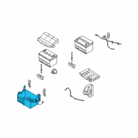 OEM 1997 Ford E-150 Econoline Battery Tray Diagram - 4C2Z-10769-AA