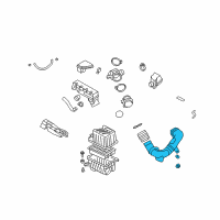 OEM Hyundai Duct "B"-Air Diagram - 28212-2B000