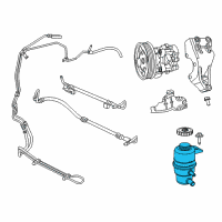 OEM Chrysler Reservoir-Power Steering Pump Diagram - 68081035AA