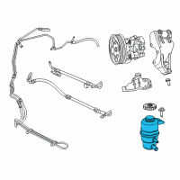 OEM 2012 Chrysler 200 Reservoir-Power Steering Pump Diagram - 68081035AA