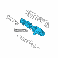 OEM 2019 Lexus UX250h Exhaust Manifold Diagram - 17141-24180