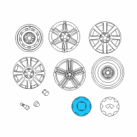 OEM 1991 Nissan Maxima Disc Wheel Ornament Diagram - 40342-16C00